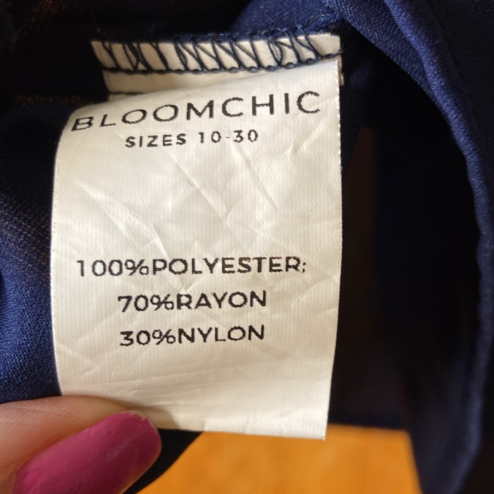 BloomChic Blue Relaxed Ribbed Blouse - Picture 8 of 10